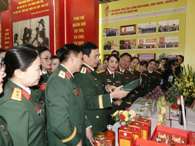 ĐOÀN ĐẠI BIỂU HỌC VIỆN HẬU CẦN THAM DỰ ĐẠI HỘI ĐẠI BIỂU PHỤ NỮ QUÂN ĐỘI LẦN THỨ VIII