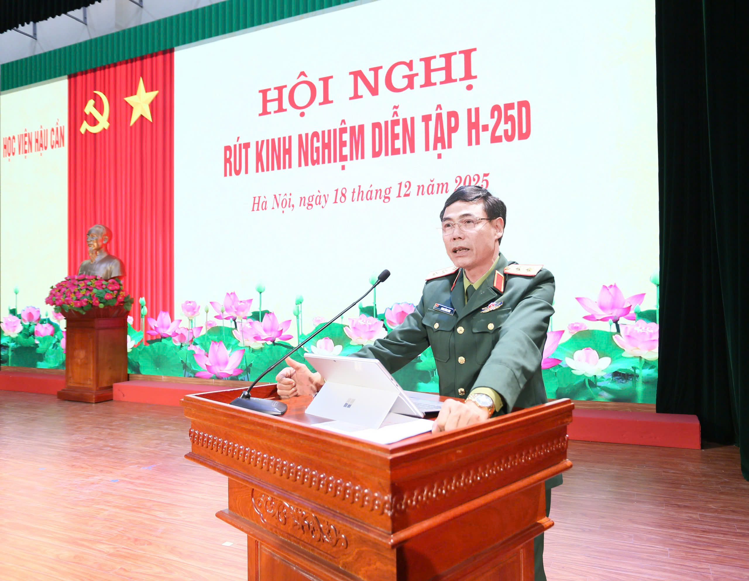 HỌC VIỆN HẬU CẦN RÚT KINH NGHIỆM DIỄN TẬP H-25D