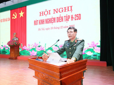 HỌC VIỆN HẬU CẦN RÚT KINH NGHIỆM DIỄN TẬP H-25D