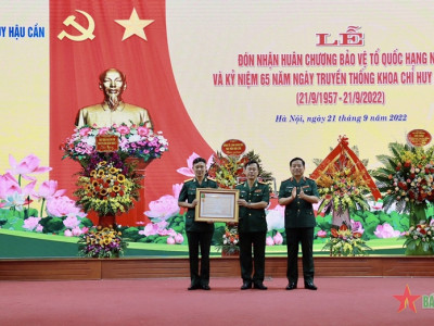 KHOA CHỈ HUY HẬU CẦN (HỌC VIỆN HẬU CẦN) ĐÓN NHẬN HUÂN CHƯƠNG BẢO VỆ TỔ QUỐC HẠNG NHÌ​