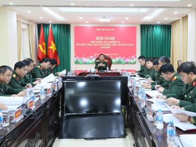 HỌC VIỆN HẬU CẦN GIAO NHIỆM VỤ, HIỆP ĐỒNG TỔ CHỨC THỰC TẬP, THỰC TẾ NĂM HỌC 2025 - 2026