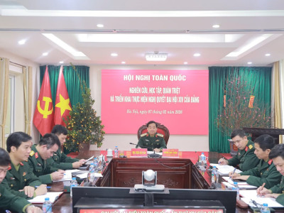 HỌC VIỆN HẬU CẦN THAM GIA HỘI NGHỊ TOÀN QUỐC QUÁN TRIỆT NGHỊ QUYẾT ĐẠI HỘI XIV CỦA ĐẢNG