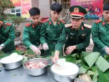 GIỮ HỒN TẾT VIỆT QUA HỘI THI GÓI BÁNH CHƯNG Ở HỌC VIỆN HẬU CẦN