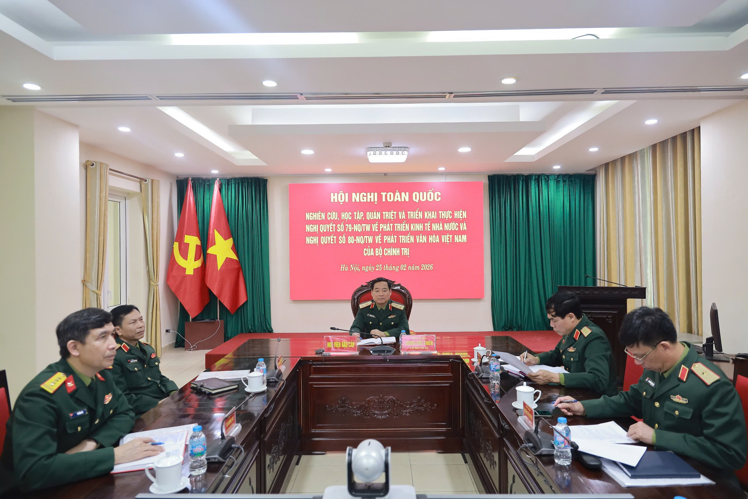 HỌC VIỆN HẬU CẦN PHÁT HUY NỘI LỰC, QUYẾT TÂM THỰC HIỆN HIỆU QUẢ NGHỊ QUYẾT CỦA BỘ CHÍNH TRỊ