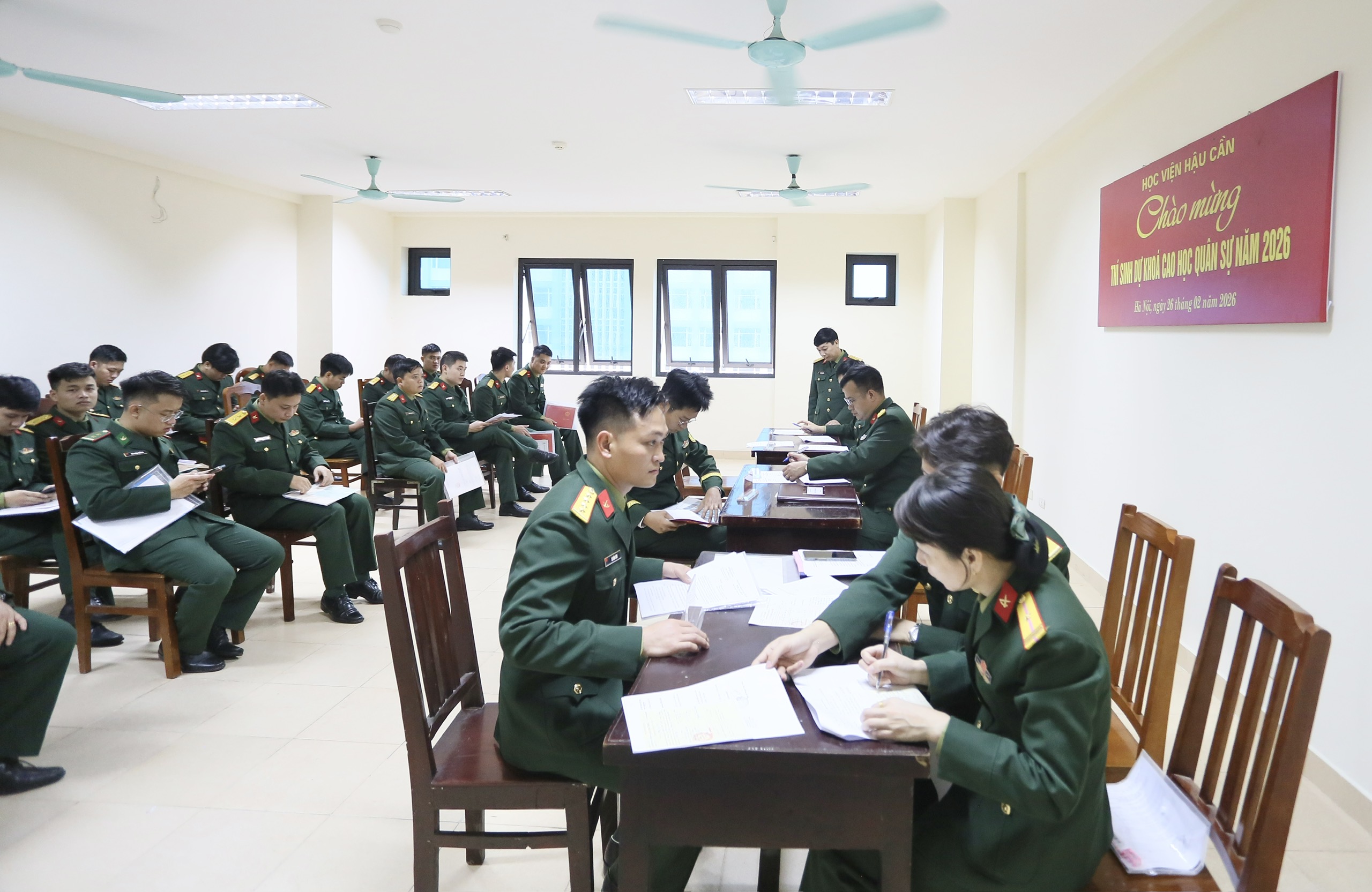 HỌC VIỆN HẬU CẦN ĐÓN, TIẾP NHẬN THÍ SINH DỰ KHÓA CAO HỌC QUÂN SỰ NĂM 2026