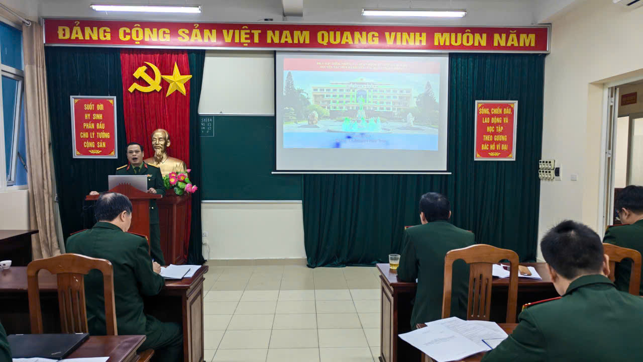 KHOA HẬU CẦN CHIẾN DỊCH NÂNG CAO CHẤT LƯỢNG BÀI GIẢNG THAM GIA HỘI THI NHÀ GIÁO GIỎI NĂM HỌC 2025 - 2026