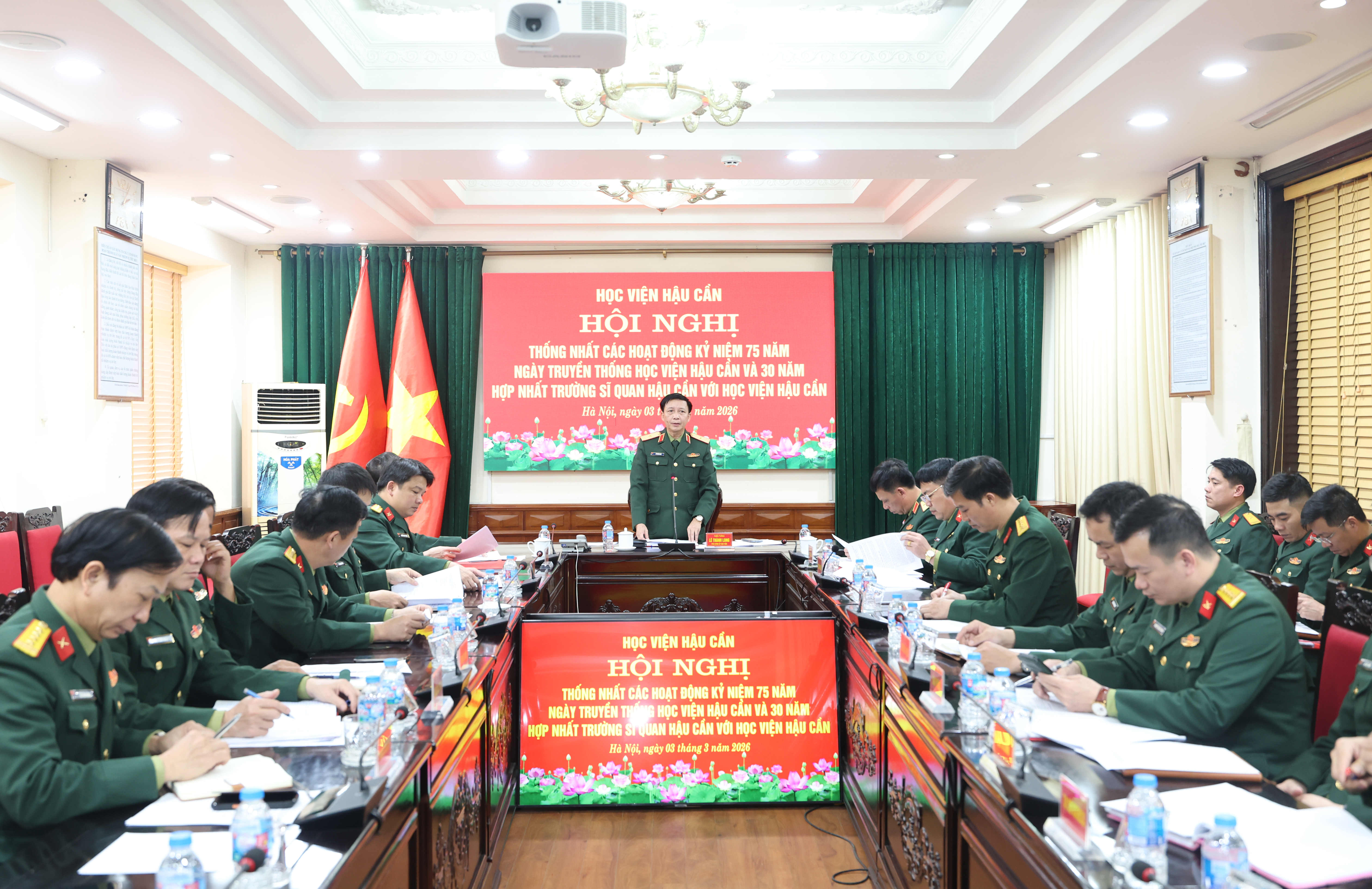 CHUẨN BỊ THẾ VÀ LỰC CHO SỰ KIỆN 75 NĂM NGÀY TRUYỀN THỐNG HỌC VIỆN HẬU CẦN