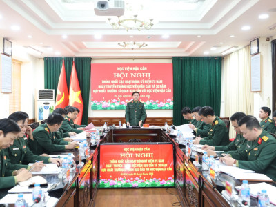 CHUẨN BỊ THẾ VÀ LỰC CHO SỰ KIỆN 75 NĂM NGÀY TRUYỀN THỐNG HỌC VIỆN HẬU CẦN