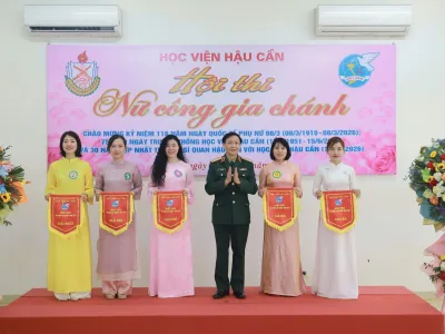 SÔI NỔI HỘI THI “NỮ CÔNG GIA CHÁNH” TẠI HỌC VIỆN HẬU CẦN