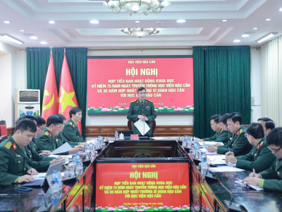 HỌC VIỆN HẬU CẦN GẤP RÚT HOÀN THIỆN CÔNG TÁC CHUẨN BỊ HỘI THẢO KHOA HỌC