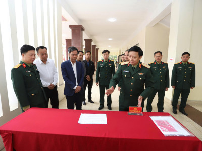 KHU VỰC BỎ PHIẾU TẠI HỌC VIỆN HẬU CẦN SẴN SÀNG CHO NGÀY BẦU CỬ