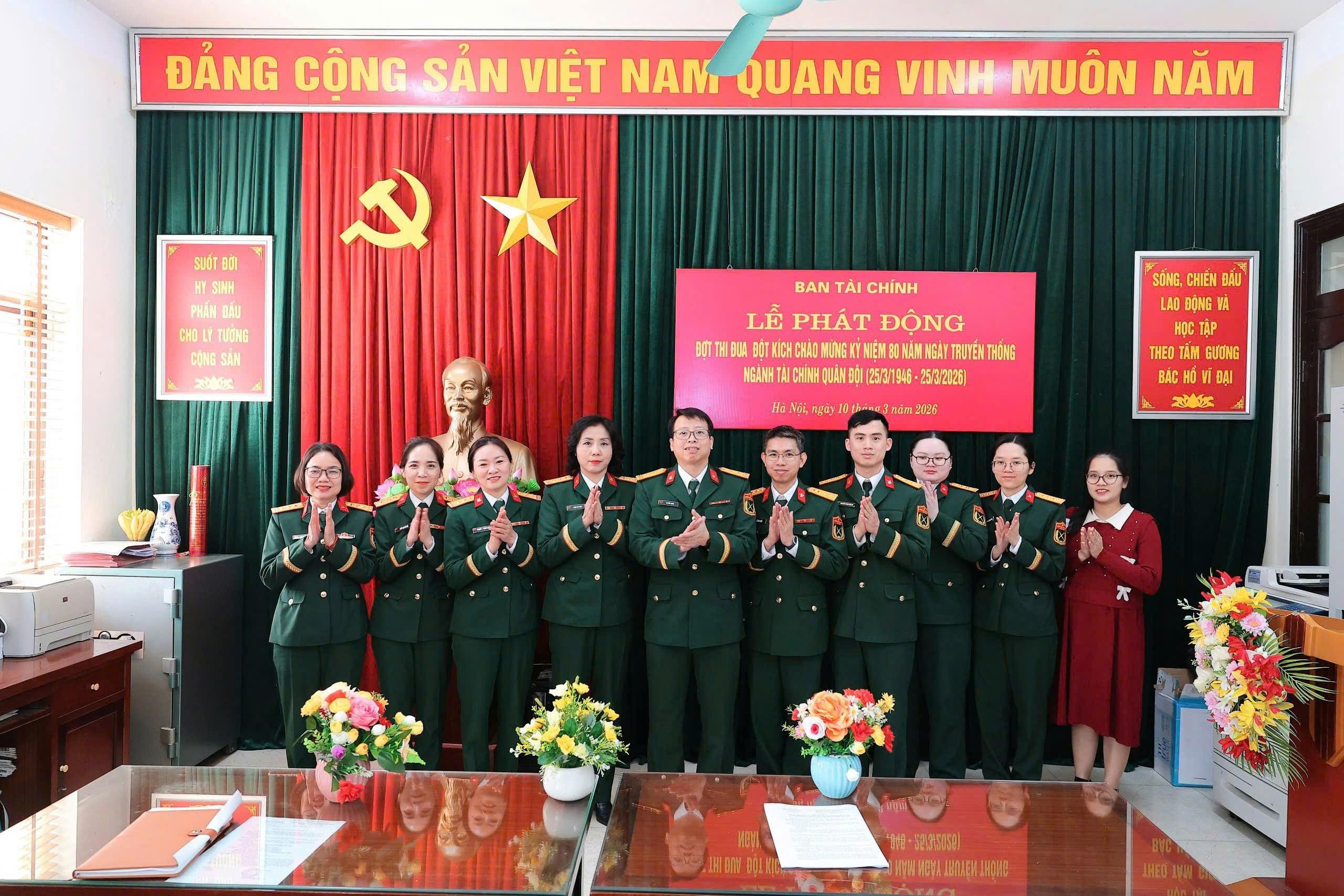 BAN TÀI CHÍNH, HỌC VIỆN HẬU CẦN THI ĐUA CHÀO MỪNG 80 NĂM NGÀY TRUYỀN THỐNG NGÀNH TÀI CHÍNH QUÂN ĐỘI