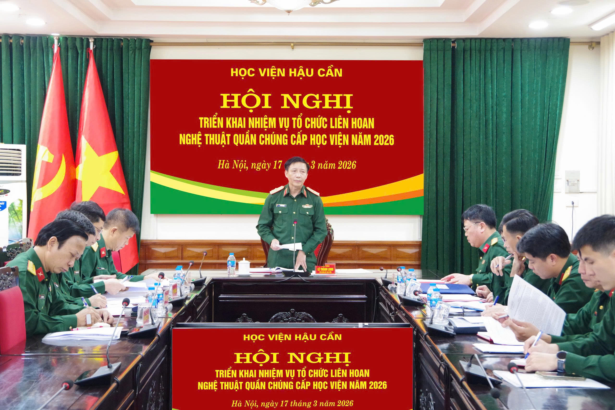 CHUẨN BỊ LIÊN HOAN NGHỆ THUẬT QUẦN CHÚNG, LAN TỎA GIÁ TRỊ VĂN HÓA TẠI HỌC VIỆN HẬU CẦN