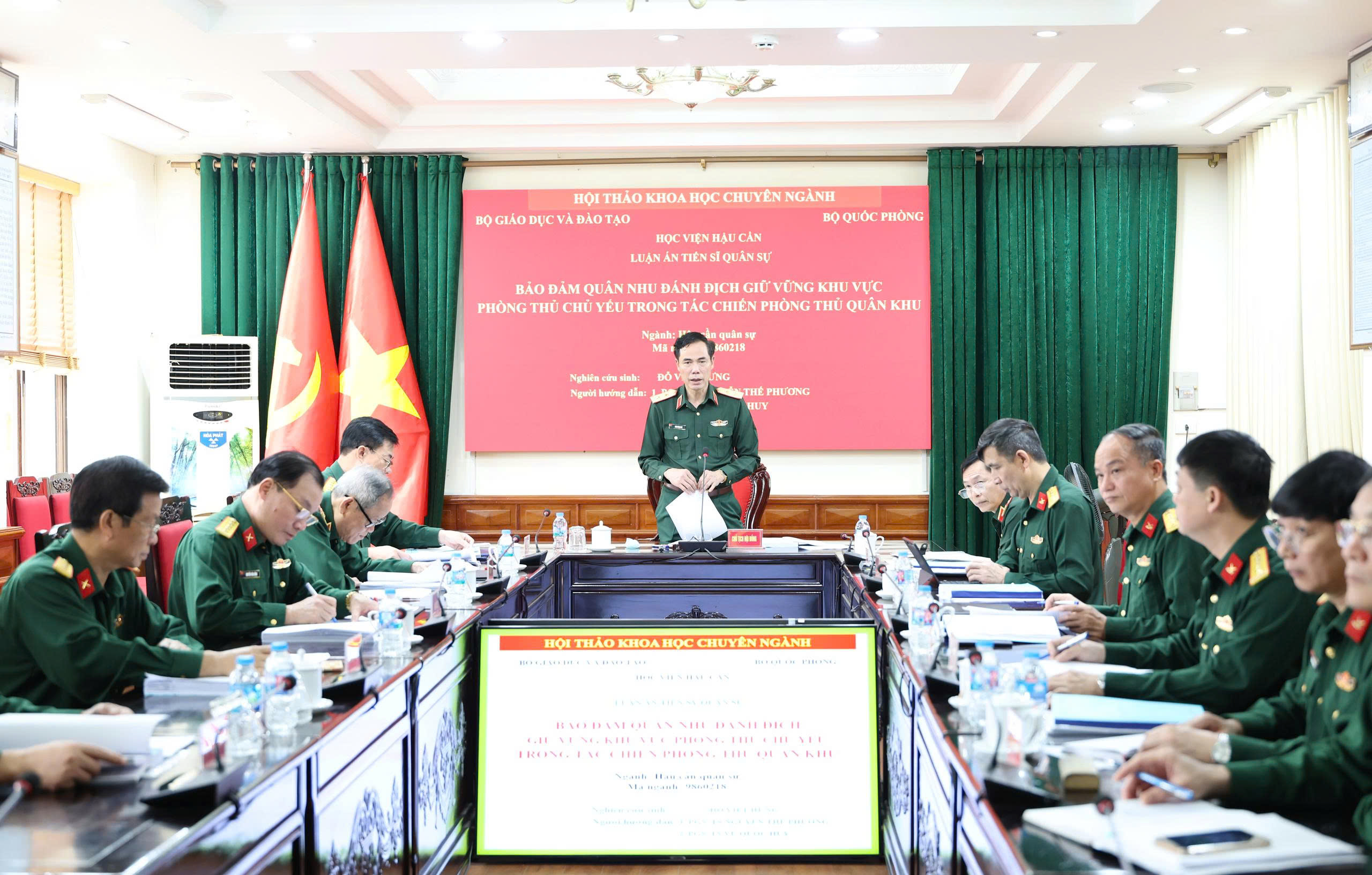 PHÁT HUY VAI TRÒ HỘI THẢO CHUYÊN NGÀNH TRONG NÂNG CAO CHẤT LƯỢNG LUẬN ÁN TIẾN SĨ TẠI HỌC VIỆN HẬU CẦN