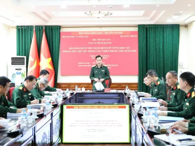 PHÁT HUY VAI TRÒ HỘI THẢO CHUYÊN NGÀNH TRONG NÂNG CAO CHẤT LƯỢNG LUẬN ÁN TIẾN SĨ TẠI HỌC VIỆN HẬU CẦN