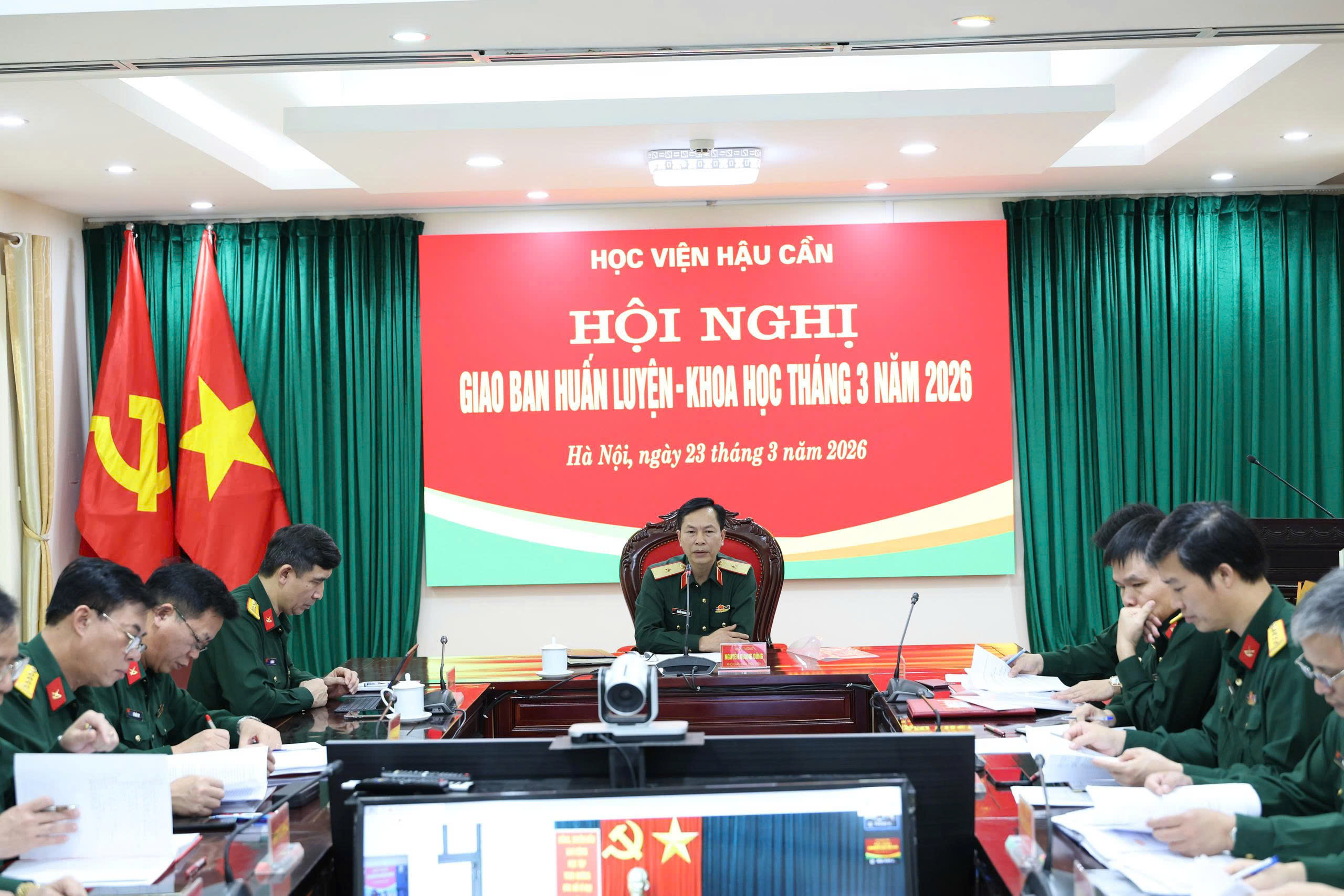 HỌC VIỆN HẬU CẦN TỔ CHỨC HỘI NGHỊ  GIAO BAN HUẤN LUYỆN - KHOA HỌC THÁNG 3 NĂM 2026