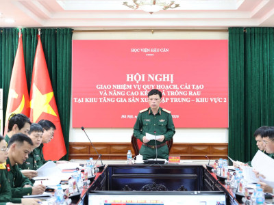 HỌC VIỆN HẬU CẦN: TẬP TRUNG NÂNG CAO CHẤT LƯỢNG TĂNG GIA SẢN XUẤT