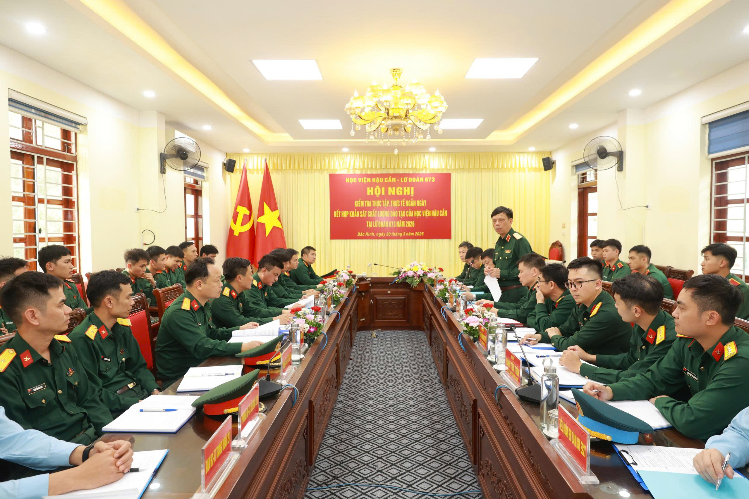 HỌC VIỆN HẬU CẦN KIỂM TRA CÔNG TÁC THỰC TẬP, KHẢO SÁT CHẤT LƯỢNG ĐÀO TẠO TẠI BẮC NINH