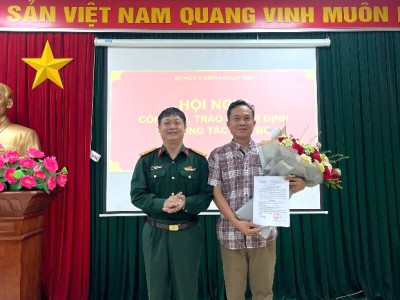 KHOA QUÂN NHU TỔ CHỨC HỘI NGHỊ CÔNG BỐ, TRAO QUYẾT ĐỊNH VỀ CÔNG TÁC CÁN BỘ