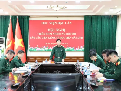 HỌC VIỆN HẬU CẦN CHÚ TRỌNG NÂNG CAO CHẤT LƯỢNG HỘI THI BÁO CÁO VIÊN GIỎI NĂM 2026