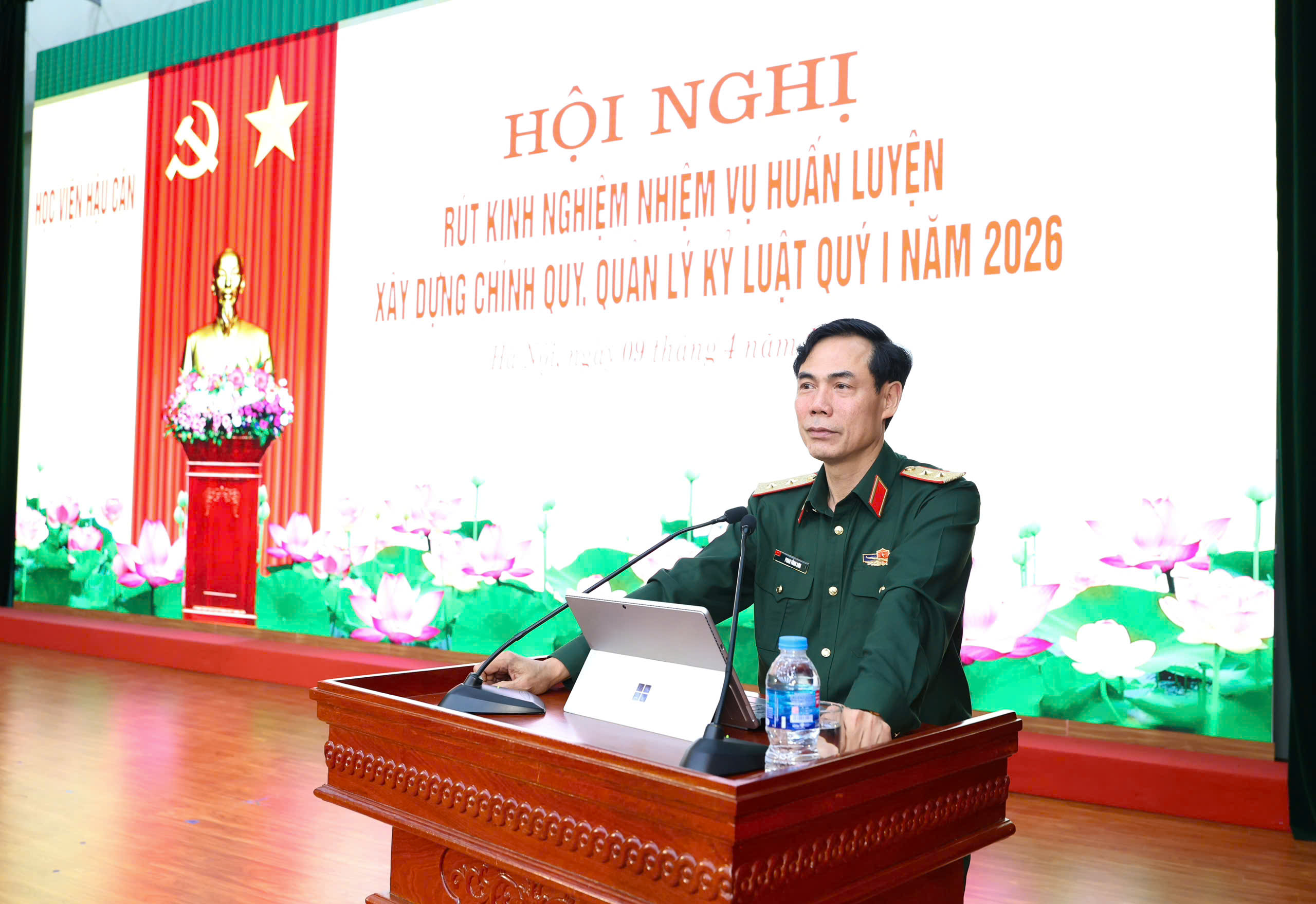 HỘI NGHỊ RÚT KINH NGHIỆM NHIỆM VỤ HUẤN LUYỆN, XÂY DỰNG CHÍNH QUY, QUẢN LÝ KỶ LUẬT QUÝ I NĂM 2026