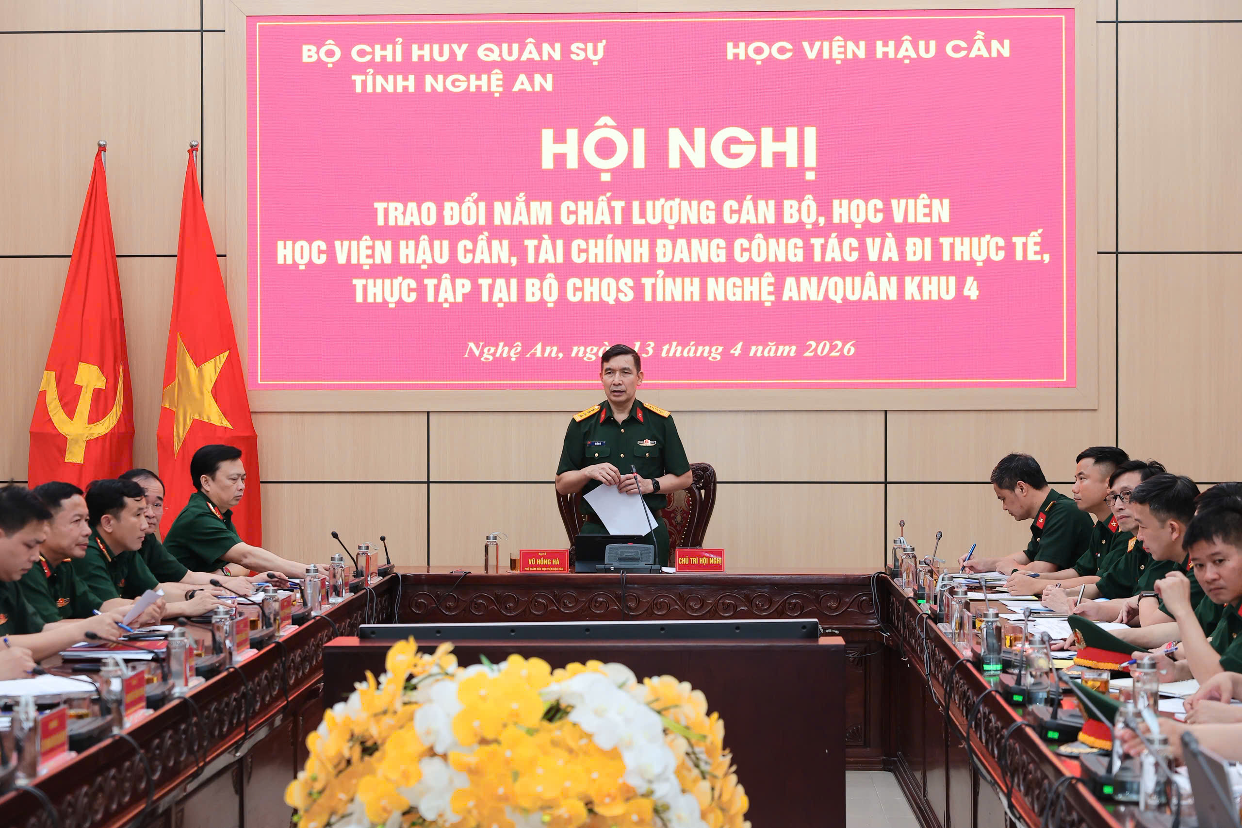 HỌC VIỆN HẬU CẦN KHẢO SÁT, KIỂM TRA CÔNG TÁC THỰC TẬP TẠI QUÂN KHU 4