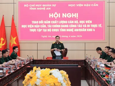 HỌC VIỆN HẬU CẦN KHẢO SÁT, KIỂM TRA CÔNG TÁC THỰC TẬP TẠI QUÂN KHU 4