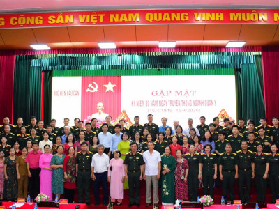 NGÀNH QUÂN Y HỌC VIỆN HẬU CẦN VỮNG CHUYÊN MÔN, CHĂM SÓC TỐT SỨC KHỎE BỘ ĐỘI VÀ NHÂN DÂN