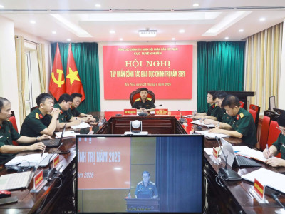 HỌC VIỆN HẬU CẦN THAM GIA HỘI NGHỊ TRỰC TUYẾN TẬP HUẤN CÔNG TÁC GIÁO DỤC CHÍNH TRỊ TOÀN QUÂN NĂM 2026