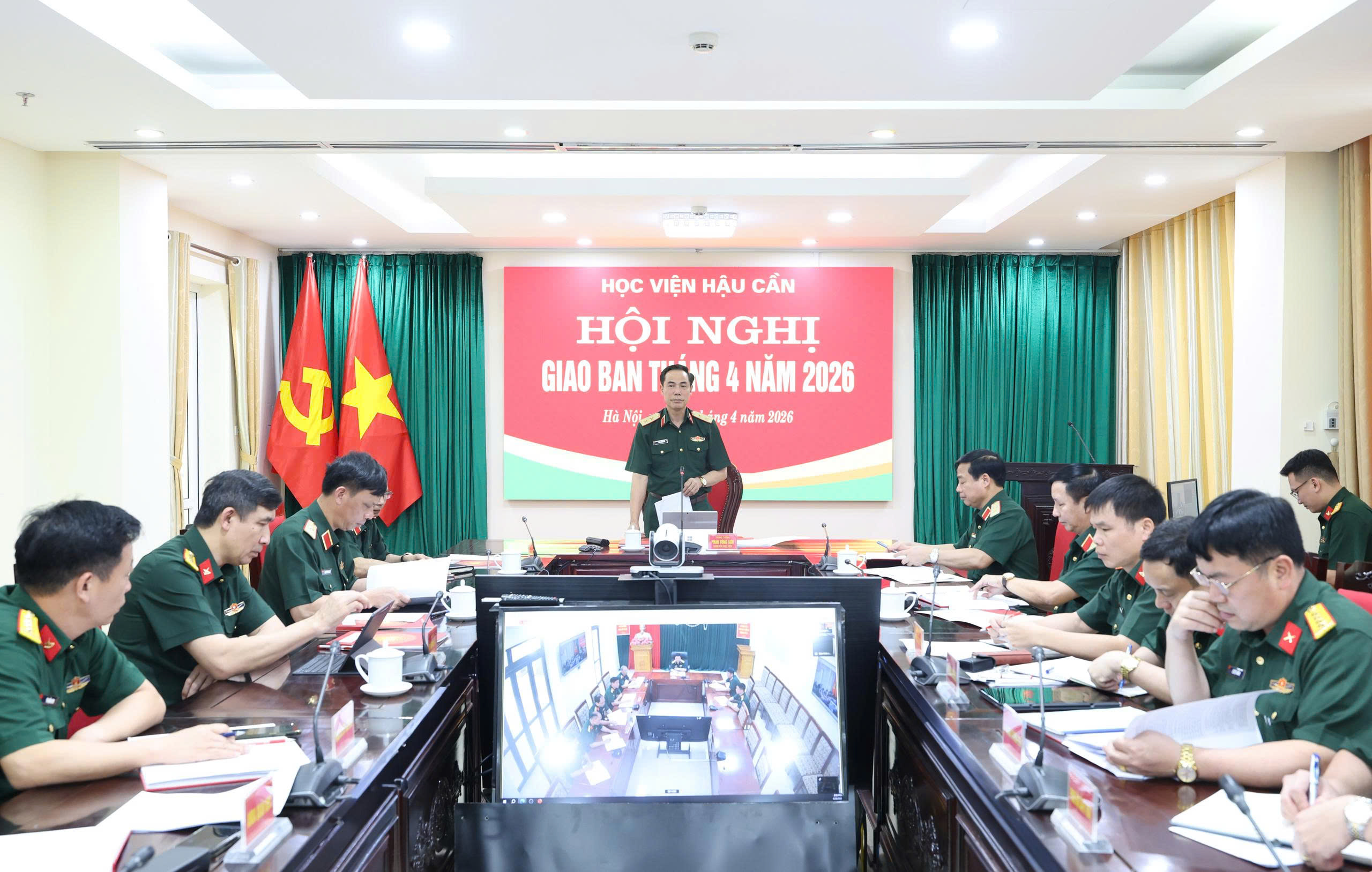 HỌC VIỆN HẬU CẦN TỔ CHỨC HỘI NGHỊ GIAO BAN THÁNG 4 NĂM 2026