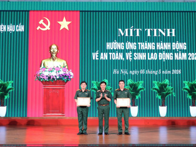 HỌC VIỆN HẬU CẦN HƯỞNG ỨNG THÁNG HÀNH ĐỘNG VỀ AN TOÀN, VỆ SINH LAO ĐỘNG NĂM 2026
