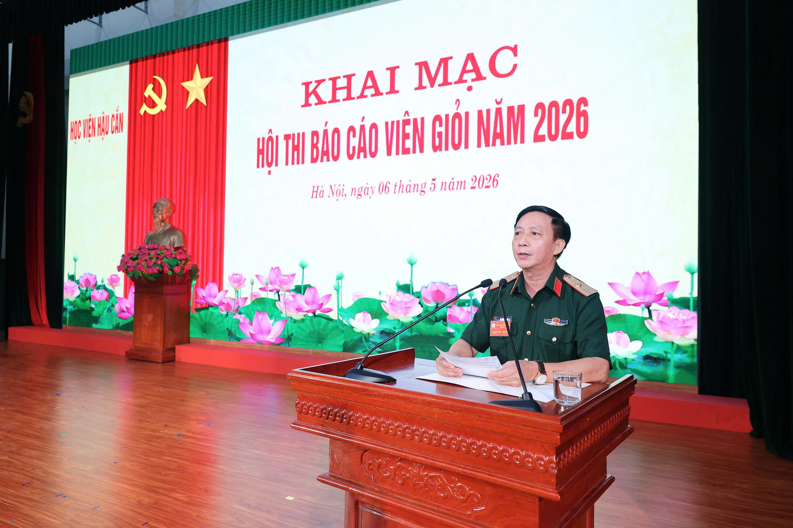 HỘI THI BÁO CÁO VIÊN GIỎI NĂM 2026 HƯỚNG TỚI CHÀO MỪNG KỶ NIỆM 75 NĂM NGÀY TRUYỀN THỐNG HỌC VIỆN HẬU CẦN