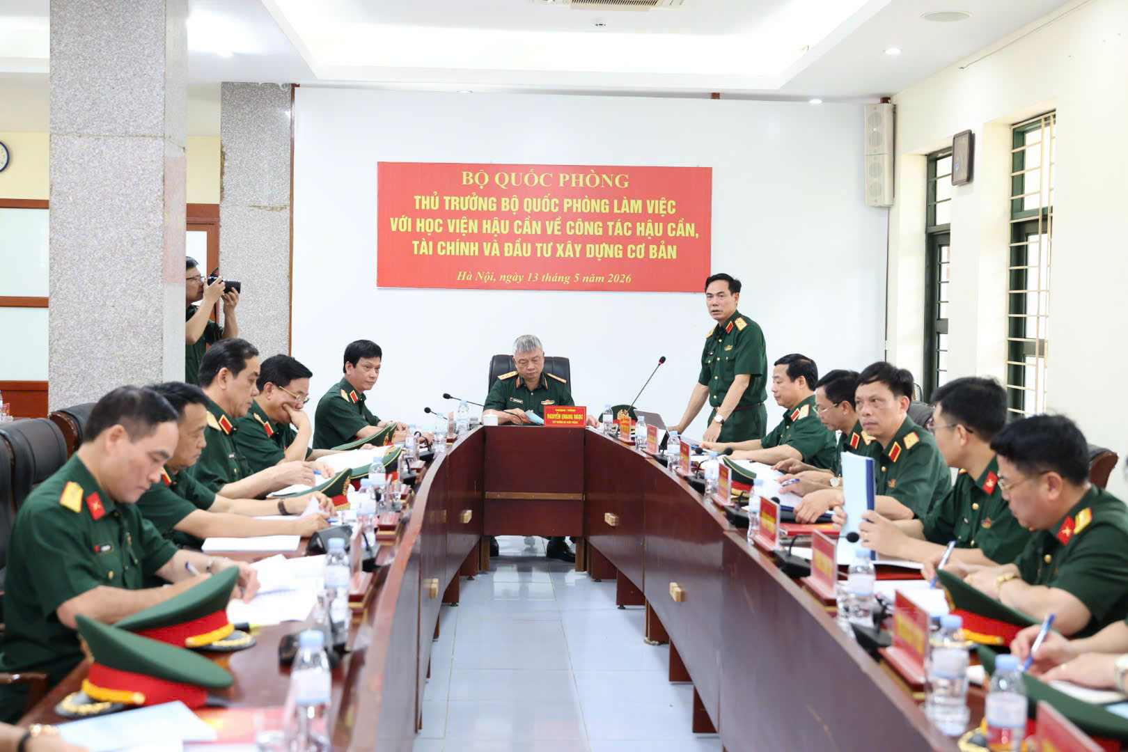 THƯỢNG TƯỚNG NGUYỄN QUANG NGỌC KIỂM TRA TẠI HỌC VIỆN HẬU CẦN