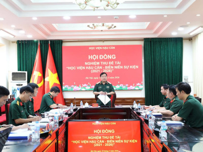 HỌC VIỆN HẬU CẦN NGHIỆM THU ĐỀ TÀI "BIÊN NIÊN SỰ KIỆN (2021 – 2026)" ĐẠT LOẠI XUẤT SẮC