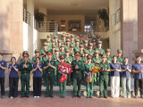 ẤM ÁP NGHĨA TÌNH ĐÓN ĐOÀN CÔNG TÁC THĂM, HỌC TẬP TẠI QUẦN ĐẢO TRƯỜNG SA, NHÀ GIÀN DK1 HOÀN THÀNH XUẤT SẮC NHIỆM VỤ TRỞ VỀ