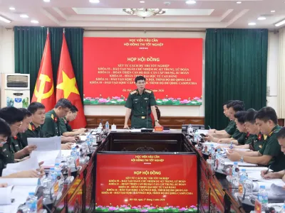 HỌC VIỆN HẬU CẦN TỔ CHỨC PHIÊN HỌP HỘI ĐỒNG XÉT TỐT NGHIỆP HỌC KỲ II NĂM HỌC 2025 - 2026
