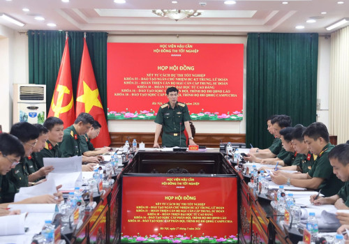 HỌC VIỆN HẬU CẦN TỔ CHỨC PHIÊN HỌP HỘI ĐỒNG XÉT TỐT NGHIỆP HỌC KỲ II NĂM HỌC 2025 - 2026