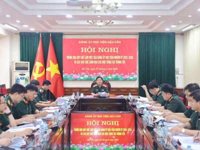 ĐẢNG ỦY HỌC VIỆN HẬU CẦN THÔNG QUA QUY CHẾ LÀM VIỆC NHIỆM KỲ 2025 - 2030 VÀ CÁC QUY CHẾ LÃNH ĐẠO CÁC MẶT CÔNG TÁC TRỌNG YẾU