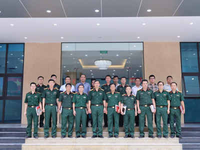 THỦ TRƯỞNG HỌC VIỆN NGHIỆM THU, BÀN GIAO ĐƯA VÀO SỬ DỤNG CÁC DỰ ÁN: ĐẦU TƯ XÂY DỰNG NHÀ ĐA NĂNG KHU VỰC 1/HỌC VIỆN HẬU CẦN