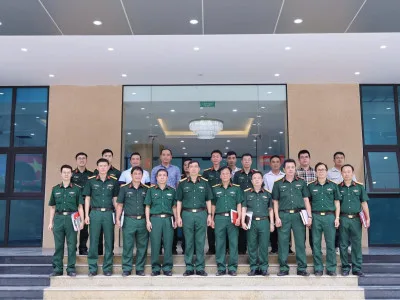 THỦ TRƯỞNG HỌC VIỆN NGHIỆM THU, BÀN GIAO ĐƯA VÀO SỬ DỤNG CÁC DỰ ÁN: ĐẦU TƯ XÂY DỰNG NHÀ ĐA NĂNG KHU VỰC 1/HỌC VIỆN HẬU CẦN