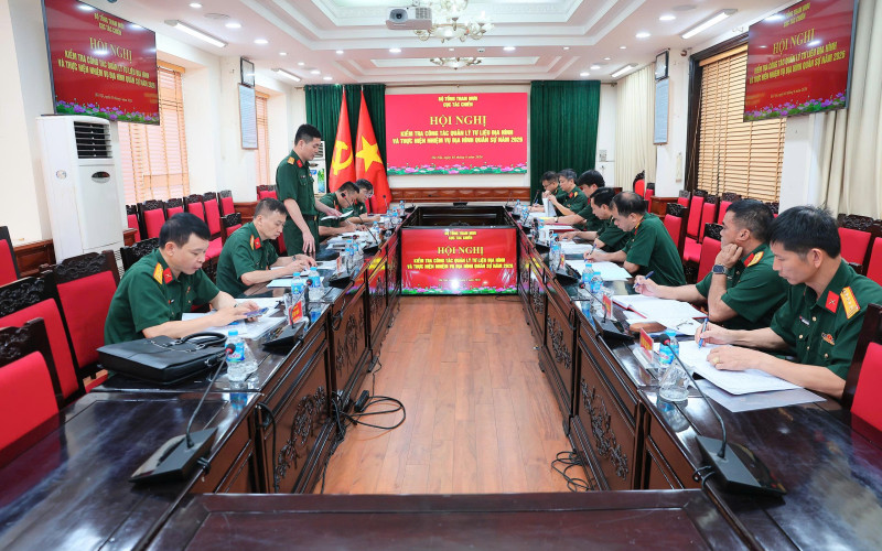 LÀM VIỆC VỚI ĐOÀN KIỂM TRA CÔNG TÁC QUẢN LÝ TƯ LIỆU ĐỊA HÌNH VÀ THỰC HIỆN NHIỆM VỤ ĐỊA HÌNH QUÂN SỰ NĂM 2026