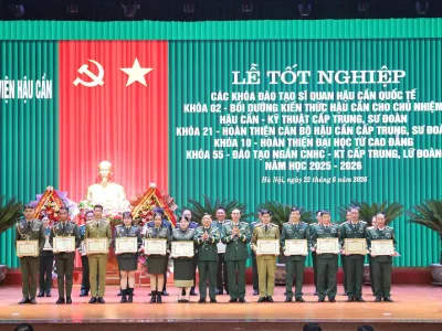HỌC VIỆN HẬU CẦN TỔ CHỨC LỄ TỐT NGHIỆP CHO CÁC KHÓA THÁNG 6 NĂM 2026