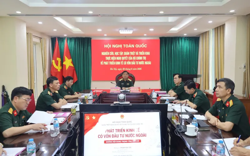 THAM GIA HỘI NGHỊ TOÀN QUỐC NGHIÊN CỨU, HỌC TẬP, QUÁN TRIỆT VÀ TRIỂN KHAI THỰC HIỆN NGHỊ QUYẾT CỦA BỘ CHÍNH TRỊ VỀ PHÁT TRIỂN KINH TẾ CÓ VỐN ĐẦU TƯ NƯỚC NGOÀI