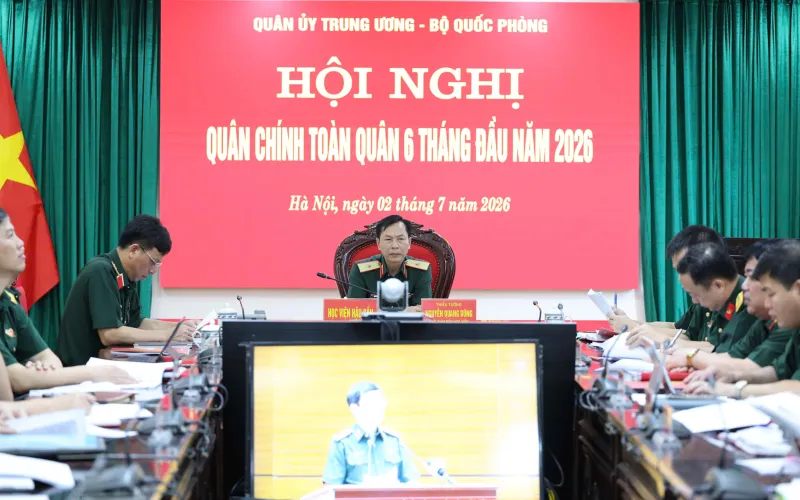 HỌC VIỆN HẬU CẦN DỰ HỘI NGHỊ QUÂN CHÍNH TOÀN QUÂN 6 THÁNG ĐẦU NĂM 2026