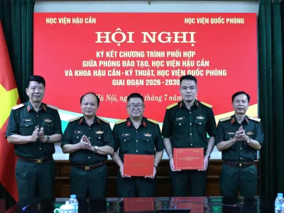 HỌC VIỆN HẬU CẦN VÀ HỌC VIỆN QUỐC PHÒNG: TĂNG CƯỜNG PHỐI HỢP, NÂNG CAO CHẤT LƯỢNG ĐÀO TẠO CÁN BỘ HẬU CẦN - KỸ THUẬT