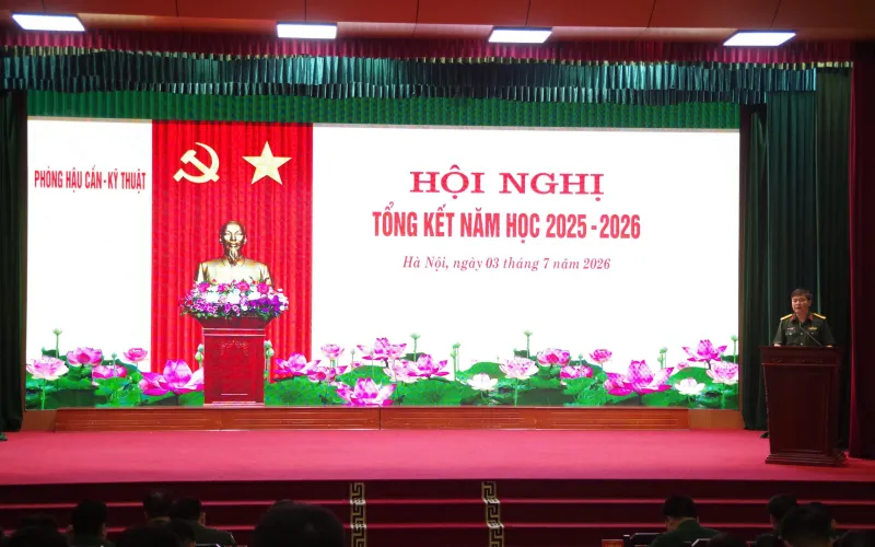 LÀM TỐT CÔNG TÁC THAM MƯU, BẢO ĐẢM HẬU CẦN - KỸ THUẬT NĂM HỌC 2025 - 2026