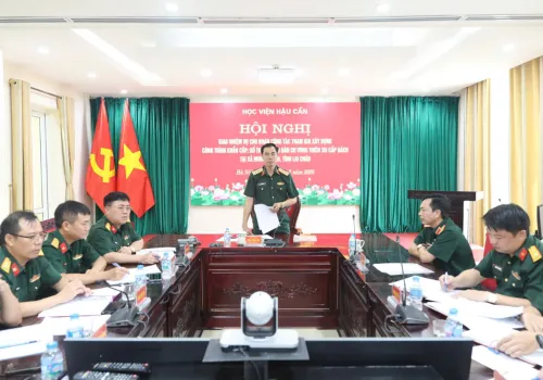 HỌC VIỆN HẬU CẦN GIAO NHIỆM VỤ ĐOÀN CÔNG TÁC THAM GIA XÂY DỰNG CÔNG TRÌNH KHẨN CẤP TẠI LAI CHÂU