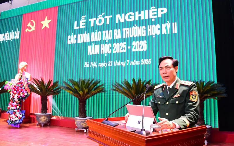 HỌC VIỆN HẬU CẦN: TỶ LỆ HỌC VIÊN TỐT NGHIỆP RA TRƯỜNG LOẠI KHÁ, GIỎI ĐẠT 100%